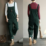 New Style Corduroy Casual Jumpsuit