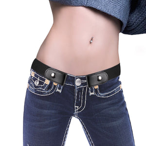 Men Women Buckle-Free Elastic Belt