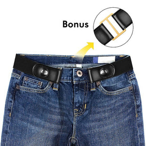 Men Women Buckle-Free Elastic Belt