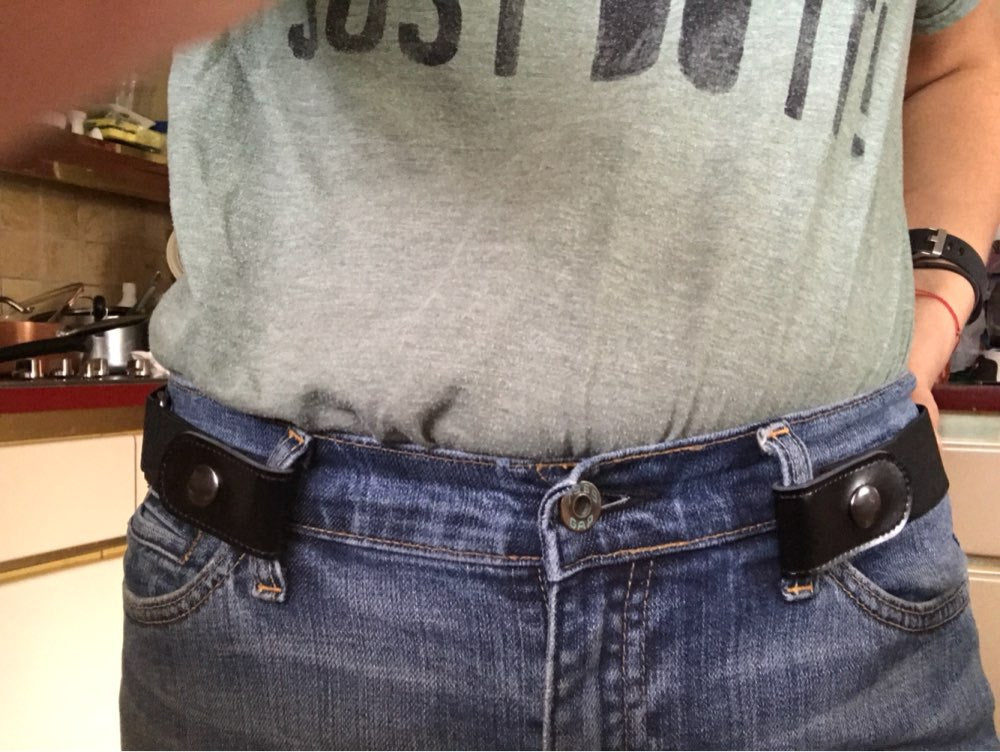 Men Women Buckle-Free Elastic Belt