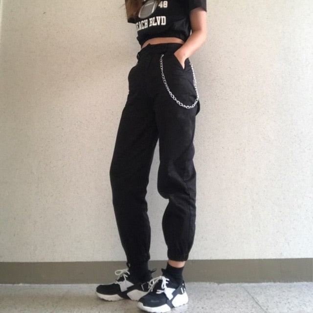 Women Harem Streetwear Punk Cargo pants