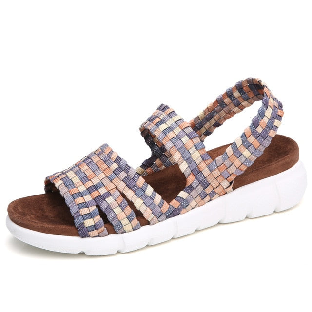 Women Woven Wedge Sandals Shoes
